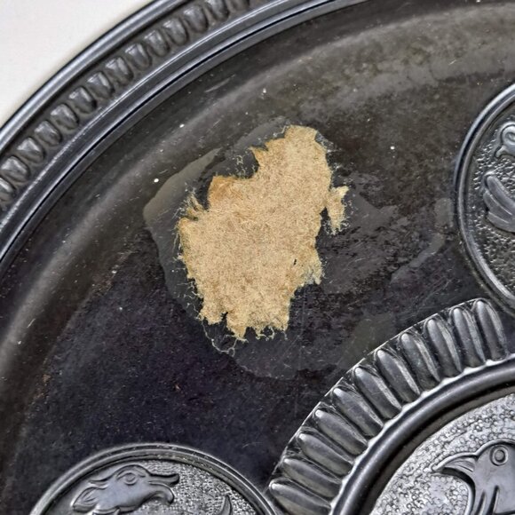 Vintage Round Copper Wall Tray Winged Dragons Wall Hanging 1970 Rare Collectible - Picture 10 of 13